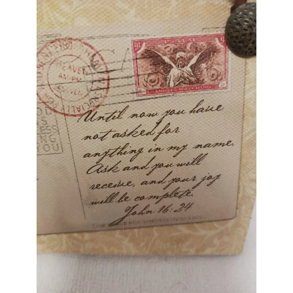JOY Hanging Wall Decor Positive Bible Verse FLORAL Flower Postcard Butterfly Vnt